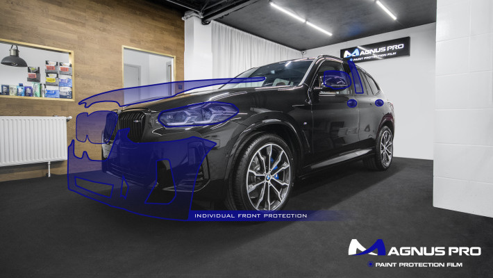 BMW X3 G01 LCI zabezpieczone folią ochronną Magnus Pro®