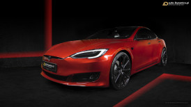 Tesla Model S P100D Felgi 22" HF-3 VOSSEN Opony 22" P Zero PIRELLI by auto-Dynamics.pl