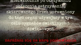 Konsekwencje karne nie zatrzymania się do kontroli drogowej