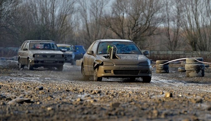 honda, polonez, wrak race