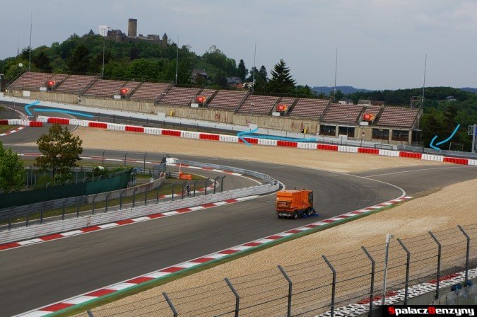 Widok z hotelu na Nurburgring Nordschleife 2015