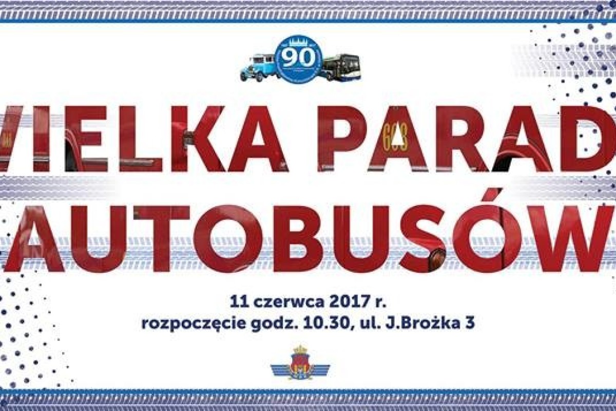 Parada zabytkowych i współczesnych autobusów