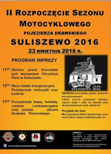 II rozpoczęcie sezonu motocyklowego pojezierza drawskiego suliszewo 2016