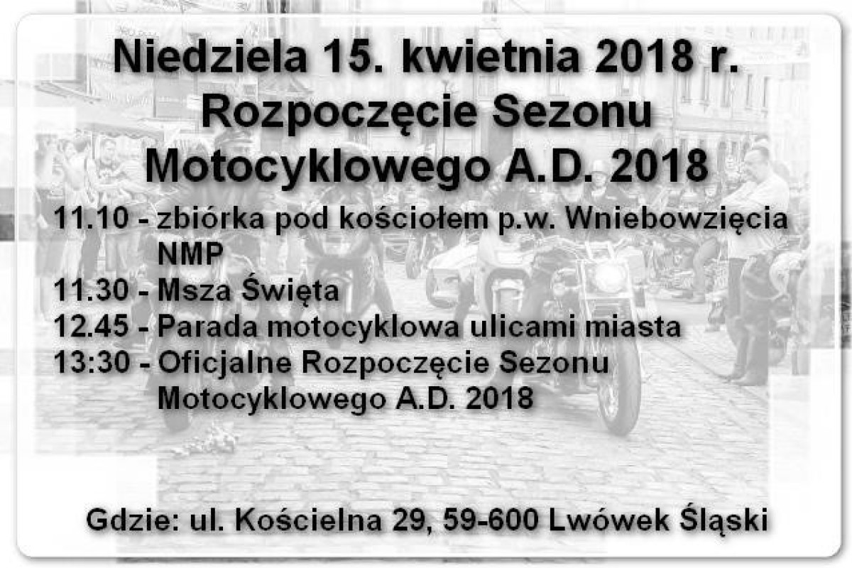 Rozpoczęcie Sezonu Motocyklowego A. D. 2018