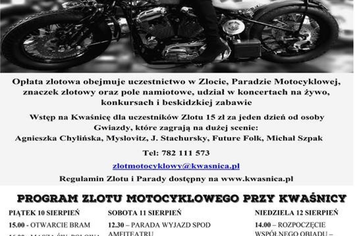 Zlot Motocyklowy przy Kwaśnicy