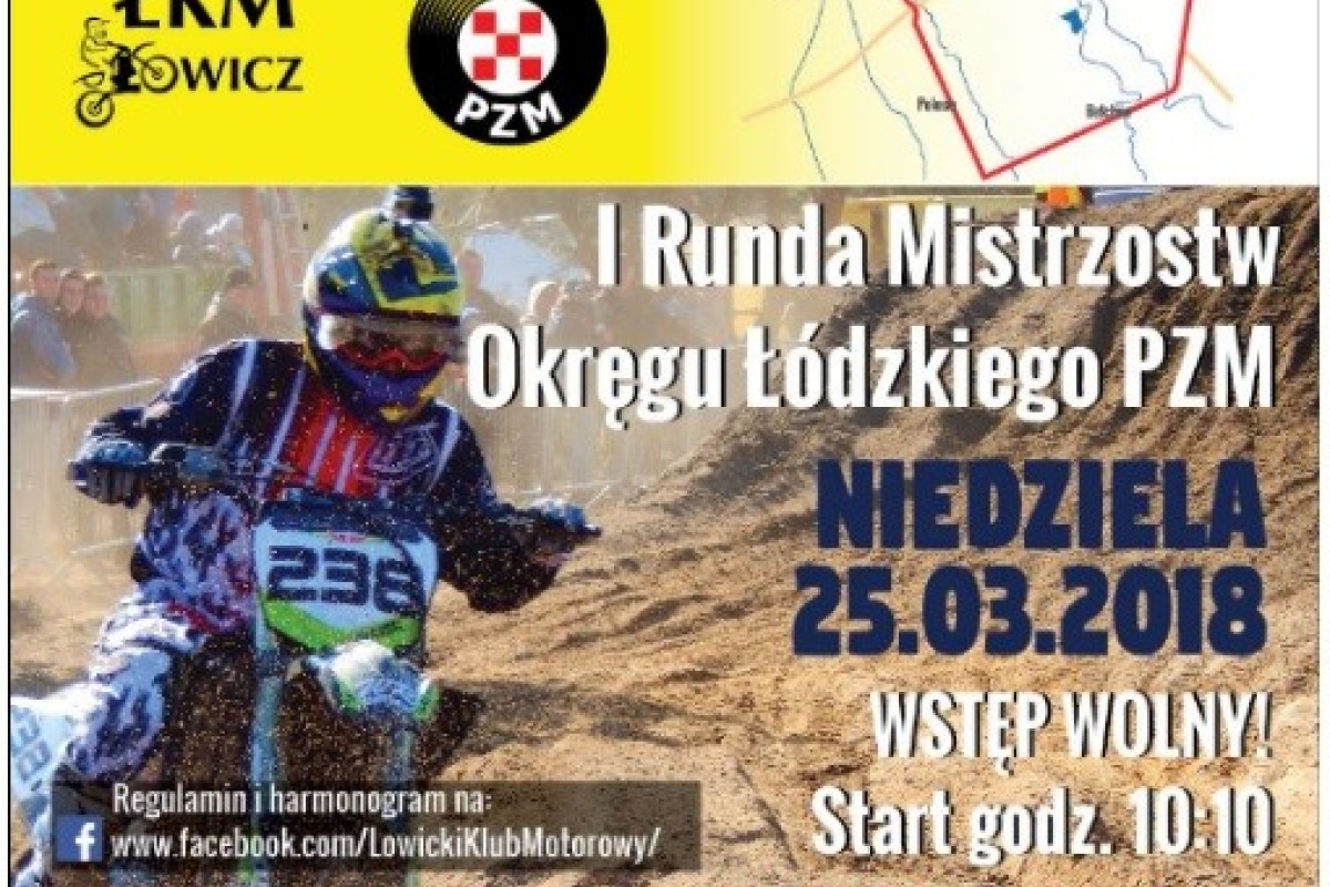 I Runda Mistrzostw Okręgu Łódzkiego PZM w Cross Country 2018 