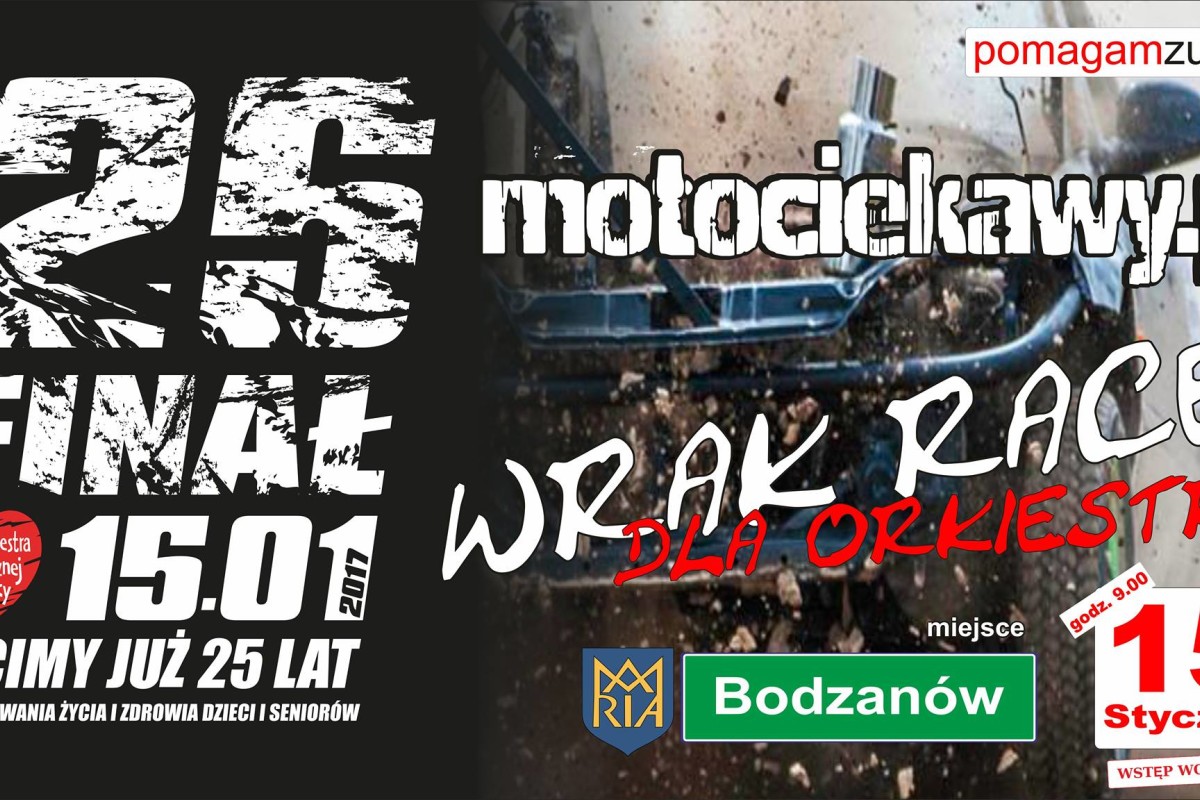 Motociekawy Wrak Race dla Orkiestry 2017