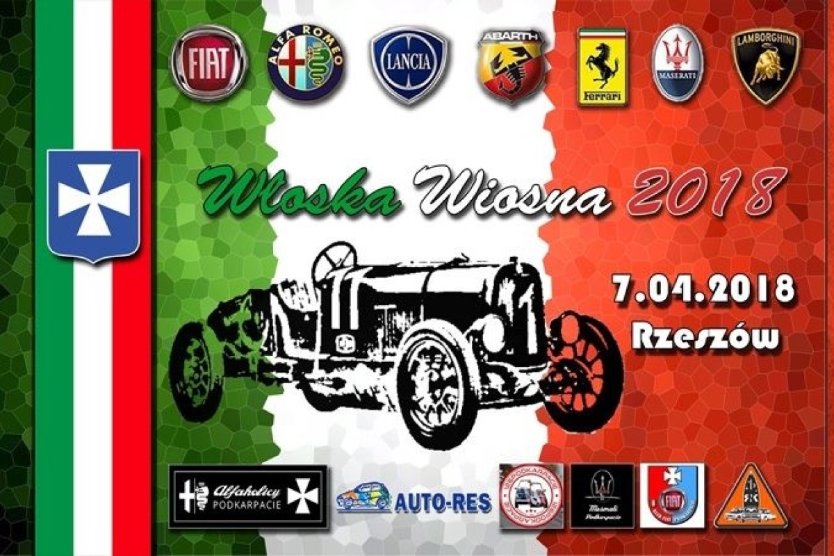 Włoska Wiosna 2018 - zlot włoskiej motoryzacji w Rzeszowie