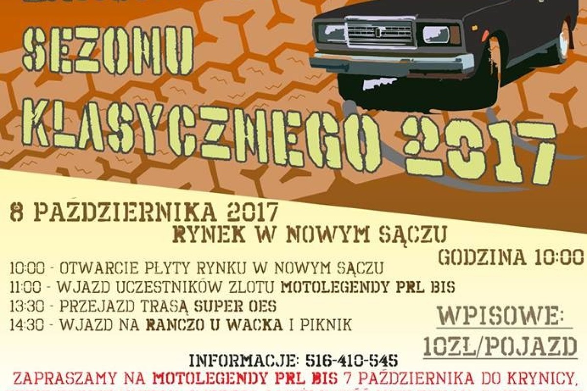 Zakończenie Sezonu Klasycznego 2017 z Youngtimer Nowy Sącz