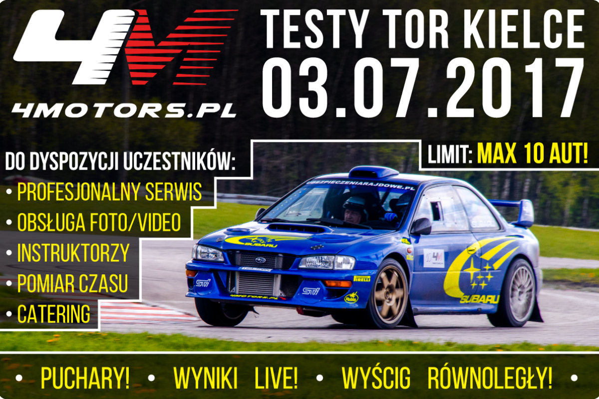 Testy 4MOTORS 03.07.2017 Tor Kielce