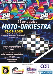 28 Finał WOŚP Moto Orkiestra Sieradz 2020
