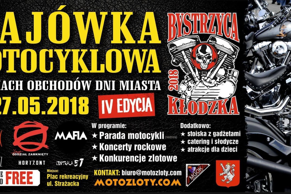 Bystrzyca Kłodzka 2018 - IV Majówka Motocyklowa