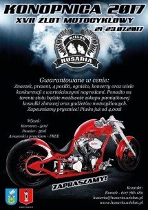 XVII Zlot Motocyklowy Konopnica 2017 Husaria Wieluń