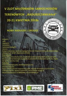 V Zlot Miłośników Samochodów Terenowych "Raduszczanka 4x4"