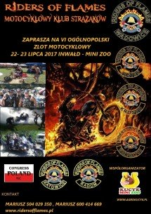 VI OGÓLNOPOLSKI ZLOT MOTOCYKLOWEGO KLUBU STRAŻAKÓW RIDERS OF FLAMES