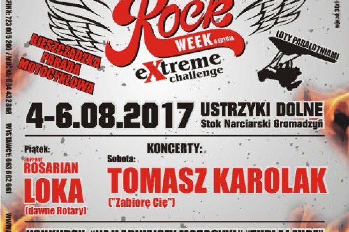 MIĘDZYNARODOWY ZLOT MOTOCYKLOWY - ROCK WEEK 2017 EXTREME CHALLENGE - 6 EDYCJA 