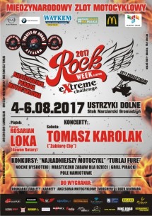 MIĘDZYNARODOWY ZLOT MOTOCYKLOWY - ROCK WEEK 2017 EXTREME CHALLENGE - 6 EDYCJA 