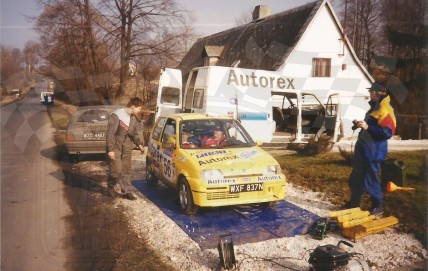 4. Jacek Sikora i Marek Kaczmarek - Fiat Cinquecento Sporting.   (To zdjęcie w pełnej rozdzielczości możesz kupić na www.kwa-kwa.pl )