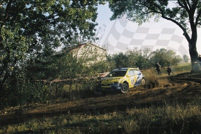14. Damian Jurczak i Ryszard Ciupka - Fiat Punto Super 1600  (To zdjęcie w pełnej rozdzielczości możesz kupić na www.kwa-kwa.pl )