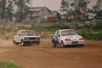 95. Nr.217.Wiesław Białka - Ford Fiesta XR2i, nr.226.Wojciech Koczeski - Polski Fiat 125p.   (To zdjęcie w pełnej rozdzielczości możesz kupić na www.kwa-kwa.pl )