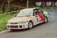 19. Hideaki Miyoshi i John Kennard - Mitsubishi Lancer RS Evo.   (To zdjęcie w pełnej rozdzielczości możesz kupić na www.kwa-kwa.pl )