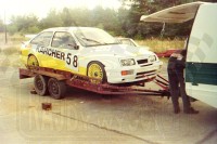 80. Ford Sierra Cosworth RS Andrzeja Kleiny.   (To zdjęcie w pełnej rozdzielczości możesz kupić na www.kwa-kwa.pl )