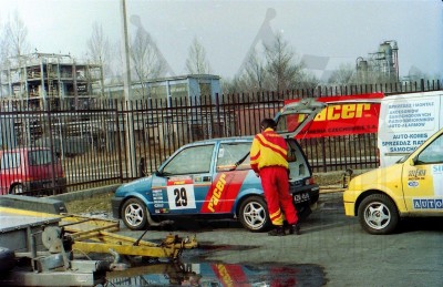 1. Fiat Cinquecento Abarth załogi Jacek Sikora i Marek Kaczmarek   (To zdjęcie w pełnej rozdzielczości możesz kupić na www.kwa-kwa.pl )