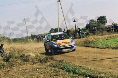 65. Piotr Leoniec i Krzysztof Maskalan - Peugeot 206 XS  (To zdjęcie w pełnej rozdzielczości możesz kupić na www.kwa-kwa.pl )