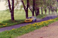 28. Maciej Kołomyjski i Sławomir Łuba - Lancia Delta Integrale.   (To zdjęcie w pełnej rozdzielczości możesz kupić na www.kwa-kwa.pl )