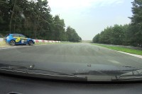 Honda Civic Turbo vs Subaru Impreza STI - racetrack duel (fail)
