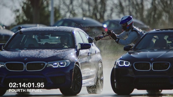 Watch the ALL-NEW BMW M5 refuel mid-drift to take TWO GUINNESS WORLD RECORDS™ titles