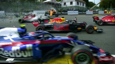2018 Belgian Grand Prix | First-Turn Crash - All The Angles