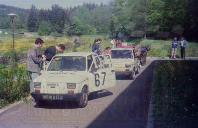 15. Nr.67. Polski Fiat 126p załogi Tomasz Kończyło i Paweł Sęczkowski.   (To zdjęcie w pełnej rozdzielczości możesz kupić na www.kwa-kwa.pl )