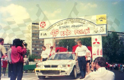 22. Erwin Weber i Manfred Hiemer - Mitsubishi Galant VR4.   (To zdjęcie w pełnej rozdzielczości możesz kupić na www.kwa-kwa.pl )