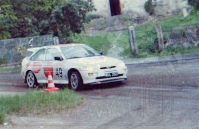158. Andrzej Chojnacki i Piotr Namysłowski - Ford Escort Cosworth RS.   (To zdjęcie w pełnej rozdzielczości możesz kupić na www.kwa-kwa.pl )