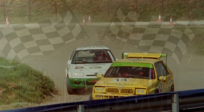 47. Nr.14.Andrzej Kleina - Lancia Delta Integrale HF, nr.205.Janusz Siniarski - Skoda Felicia.   (To zdjęcie w pełnej rozdzielczości możesz kupić na www.kwa-kwa.pl )