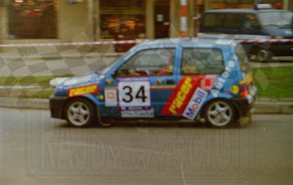 2. Jacek Sikora i Marek Kaczmarek - Fiat Cinquecento Abarth.   (To zdjęcie w pełnej rozdzielczości możesz kupić na www.kwa-kwa.pl )