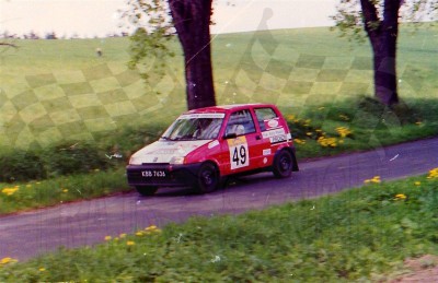 42. Krzysztof Górski i Tomasz Grychtoł - Fiat Cinquecento.   (To zdjęcie w pełnej rozdzielczości możesz kupić na www.kwa-kwa.pl )