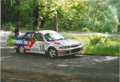 90. Robert Herba i Andrzej Górski - Mitsubishi Lancer Evo   (To zdjęcie w pełnej rozdzielczości możesz kupić na www.kwa-kwa.pl )