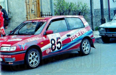 134. Michał Rej i Robert Bromke - Nissan Sunny GTi.   (To zdjęcie w pełnej rozdzielczości możesz kupić na www.kwa-kwa.pl )