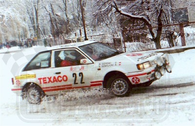 14. Sławomir Szaflicki i Andrzej Górski - Mazda 323 turbo 4wd.   (To zdjęcie w pełnej rozdzielczości możesz kupić na www.kwa-kwa.pl )