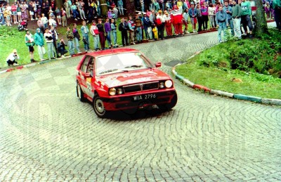 99. Marcin Osiowski i Jacek Wajs - Lancia Delta Integrale.   (To zdjęcie w pełnej rozdzielczości możesz kupić na www.kwa-kwa.pl )