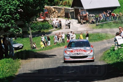 37. Grzegorz Grzyb i Przemysław Mazur - Peugeot 206 Super 1600  (To zdjęcie w pełnej rozdzielczości możesz kupić na www.kwa-kwa.pl )