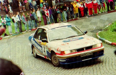 87. Wiesław Stec i Maciej Maciejewski - Mitsubishi Galant VR4.   (To zdjęcie w pełnej rozdzielczości możesz kupić na www.kwa-kwa.pl )