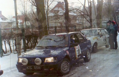 68. Robert Kępka i Tomasz Ryborz - Peugeot 309 GTi 16S.   (To zdjęcie w pełnej rozdzielczości możesz kupić na www.kwa-kwa.pl )