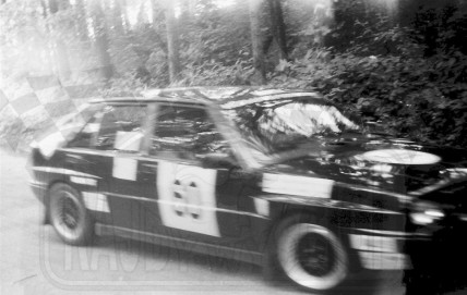 46. Robert Zaremba i Karol Chwaleba - Lancia Delta HF Integrale.   (To zdjęcie w pełnej rozdzielczości możesz kupić na www.kwa-kwa.pl )
