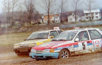 68. Marek Kusiak - Ford Sierra Saphire Cosworth RS, Marcin Keller - Renault 11 Turbo   (To zdjęcie w pełnej rozdzielczości możesz kupić na www.kwa-kwa.pl )