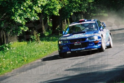 4. Tomasz Czopik i Łukasz Wroński - Subaru Impreza WRC  (To zdjęcie w pełnej rozdzielczości możesz kupić na www.kwa-kwa.pl )