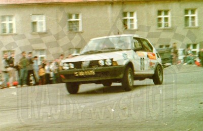 80. Marek Ryndak i Stanisław Bazan - Fiat Ritmo Abarth 105 TC.   (To zdjęcie w pełnej rozdzielczości możesz kupić na www.kwa-kwa.pl )