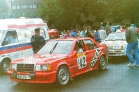 183. Peter H.Rumpfkeil i Gunter Jarecki - Mercedes Benz 190E 2,3-16.   (To zdjęcie w pełnej rozdzielczości możesz kupić na www.kwa-kwa.pl )